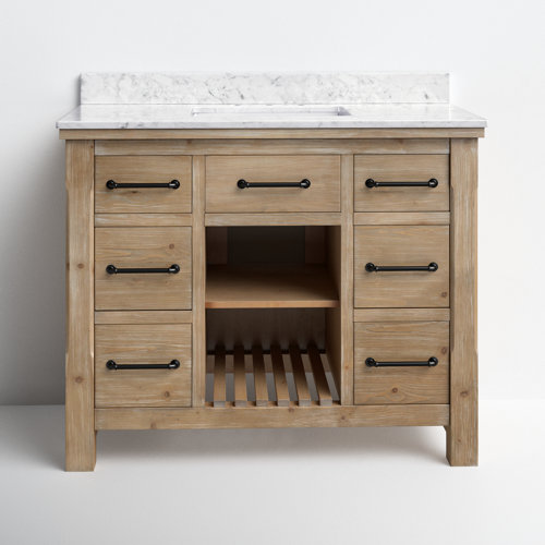 Light Wood Single Bathroom Vanities You'll Love | Wayfair